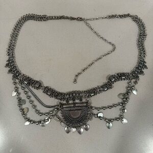 Ornate Silver Adjustable Belt